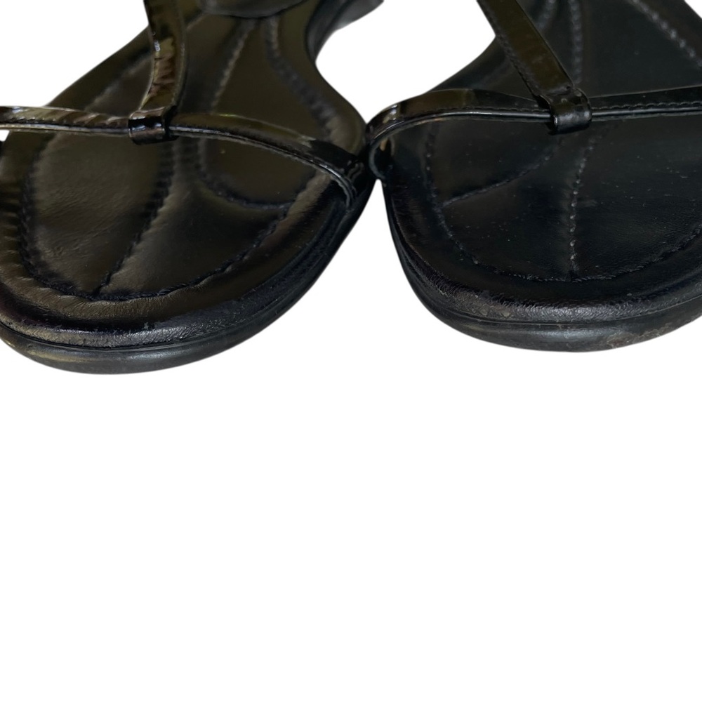 Prada Patent Leather T-Strap Sandals 36 - Picture 3 of 10